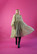DISHY- DRESS WITH BOW COLLAR, GLITTER SILVER GOLD