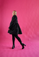 DISHY- DRESS, BLACK