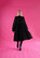 DISHY- DRESS WITH BOW COLLAR, GLITTER BLACK