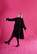 DISHY- DRESS WITH BOW COLLAR, GLITTER BLACK