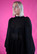 DISHY- DRESS WITH BOW COLLAR, GLITTER BLACK