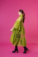 LUSH - DRESS TULLE LACE, GREEN