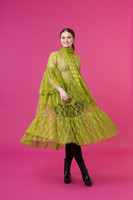 LUSH - DRESS TULLE LACE, GREEN