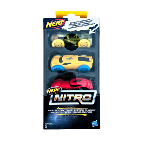 Nerf Nitro autot, 3 kpl