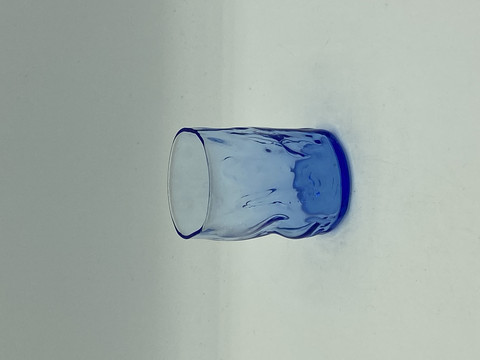 Fantasia shot glass, blue