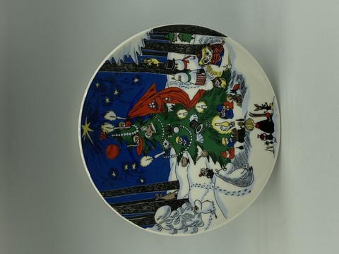 Moomin wall plate Christmas