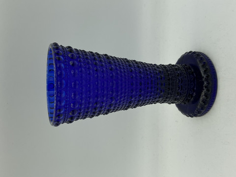 Kastehelmi vase/candle holder, dark blue