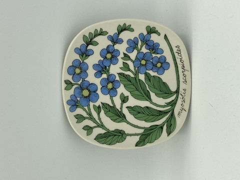 Botanica wall plate Forget-me-not