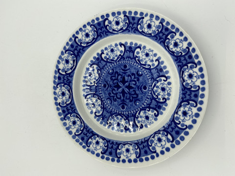 Ali bun plate, blue