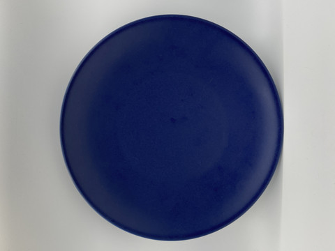 24h dining plate, blue