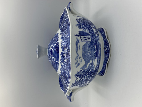 Maisema serving bowl, blue