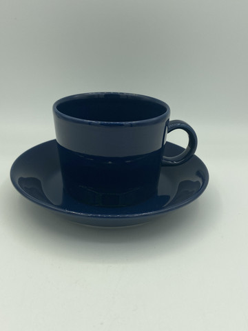 Teema cup and saucer 22cl, dark blue
