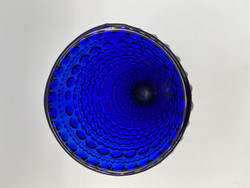 Kastehelmi vase/candle holder, dark blue