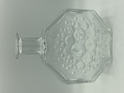 Stella Polaris art glass bottle, clear