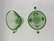Green creamer and sugar bowl