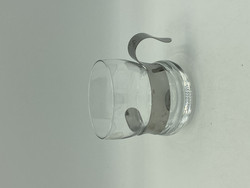 Paula glögg glas 14cl, rostfritt stål handtag