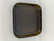 Square plate, brown