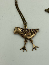 Kalevala koru Hattulan lintu necklace, bronze