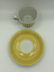 Aita kaffekopp blåsmönster, gul