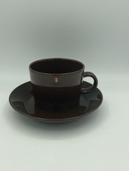 Teema cup and saucer 22cl, brown