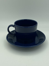 Teema cup and saucer 15cl, dark blue