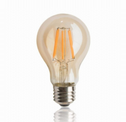 Moderni lämmin värinen led-lamppu e27 kannalla
