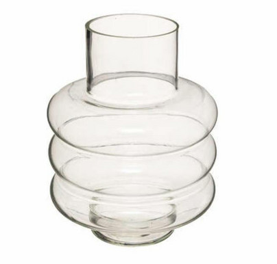Moderni lasinen pyöreän muotoinen Vibe maljakko, 23cm, 3 eri väriä
