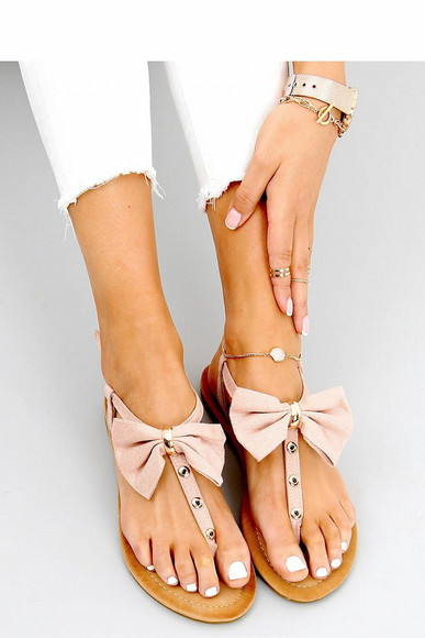 Minni- söpöt vaaleanpunaiset rusetti sandaalit kesään