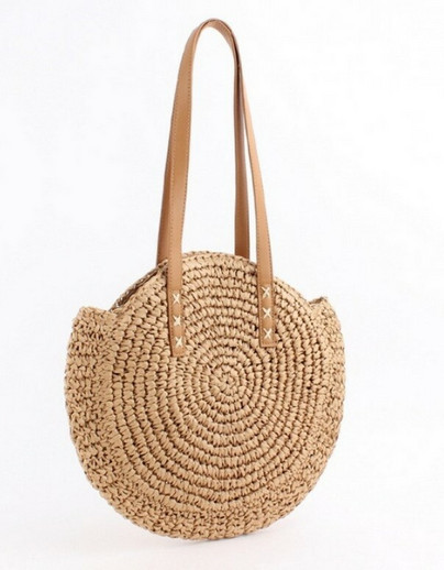 Round Wicker bag