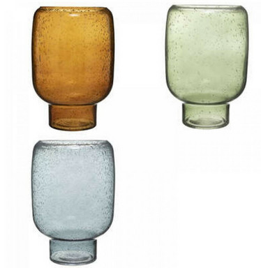 Bubbly lasimaljakko kolmessa eri värissä 24,5 cm