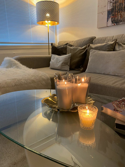 Puuterikynttilä Nordic Lights 330g
