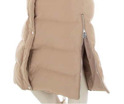 Beige toppatakki
