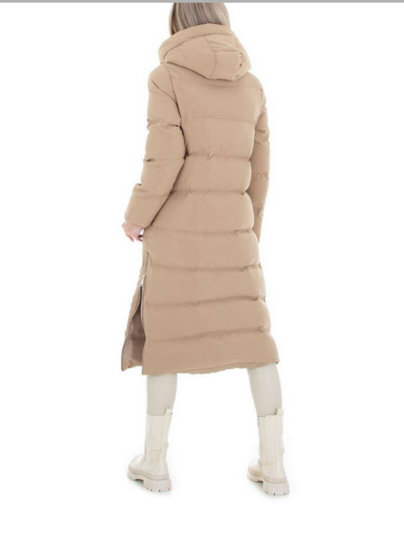 Beige toppatakki