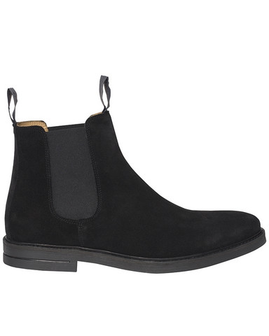 Chelsea Suede Boot, Black