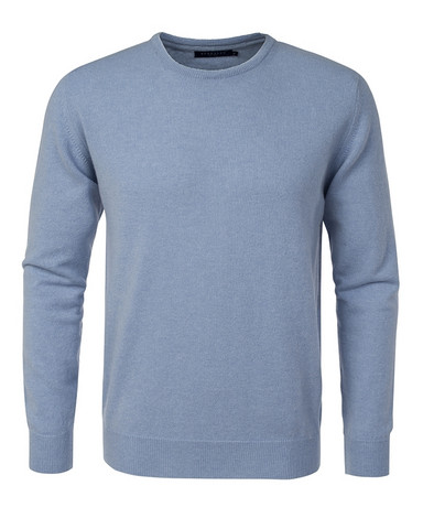 Sutton Cashmere Crew, Light blue