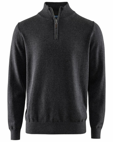 Brockton Halfzip, Dk.Grey