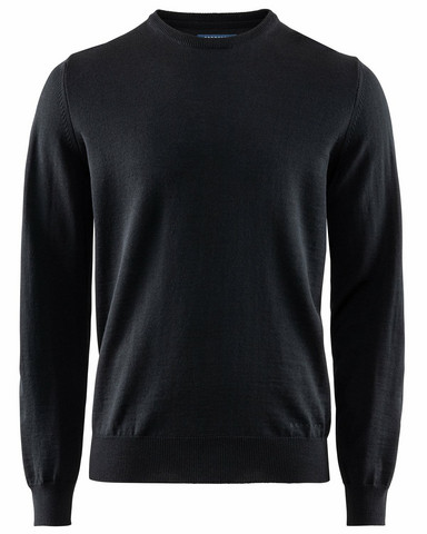 Wilton Merino Crew, Black