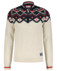 Ngaere Halfzip -neule, Ecru