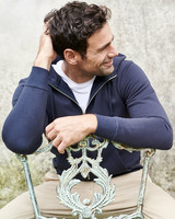 Alfie Zip Hood, Navy