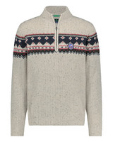 Aranga Halfzip neule, Dusty Ecru