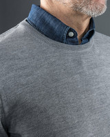 Wilton Merino Crew, Grey