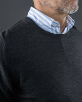 Wilton Merino Crew, Dk.Grey