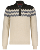 Ngaroto Halfzip -villaneule, Ecru