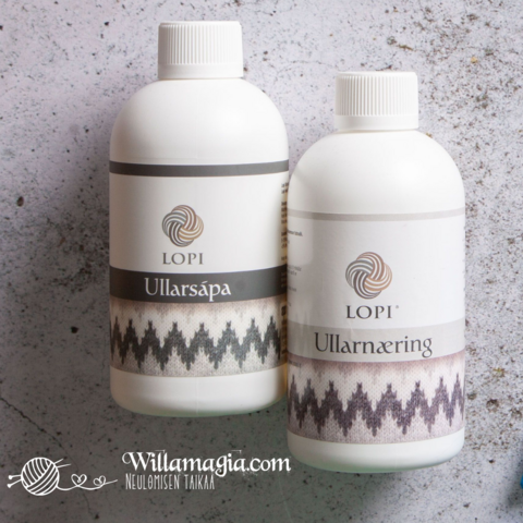 Villapesuaine + villanhoitoaine