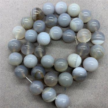 Harmaa Lace akaatti 8mm 48 kpl