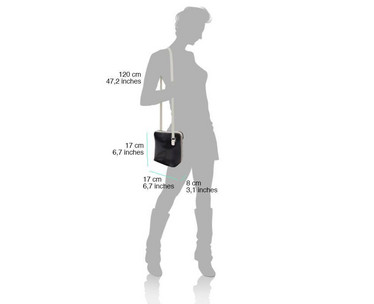Dalida crossbody punamusta