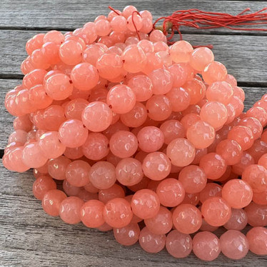 Akaatti 8 mm persikka