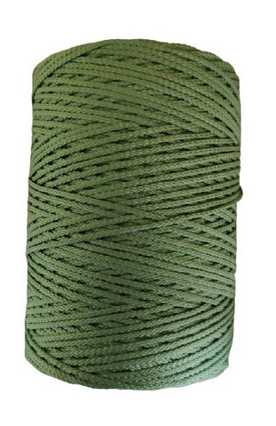 Flätad PP-multifilament Ø 1,5 mm, 1 kg/rll (ca. 840 m), grön