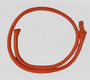 Flätad PET med kärntråd Ø 6 mm, 2 kg/rll (ca. 140 m), orange