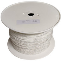 Flätad polyester NP-SOFTLINE Ø 4 mm ca. 320 m/rll, vit (på plastrulle)